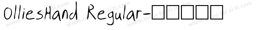 OlliesHand Regular字体转换